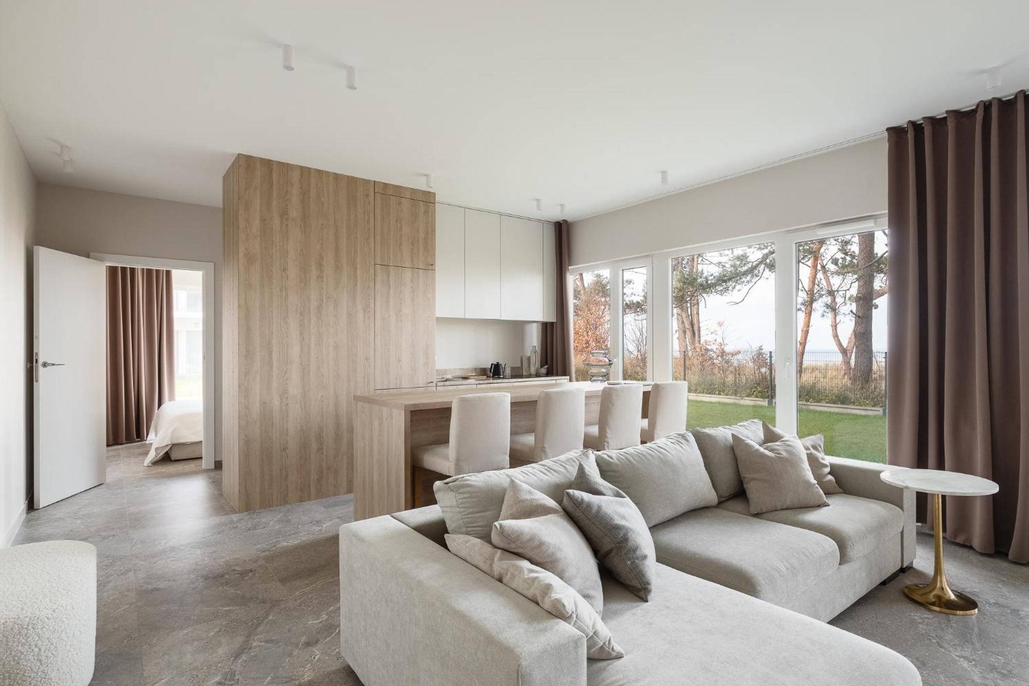 Let'S Sea - 2 Bedroom - Premium Baltic Apartment With Front Sea View Garden And Spa Access غونسكي المظهر الخارجي الصورة